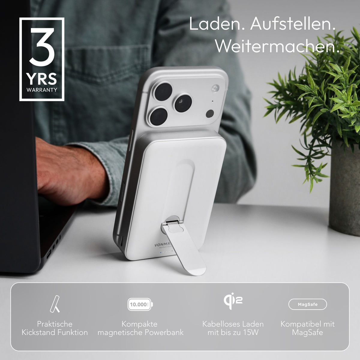 Evergreen Mag 10.000 mAh mit Kickstand